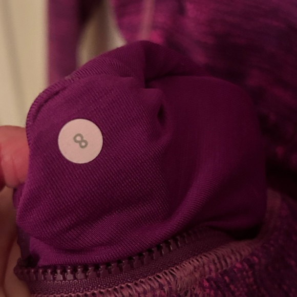 lululemon athletica Pink Zip-up Jacket with peplum bottom, size 8 - Picture 8 of 8